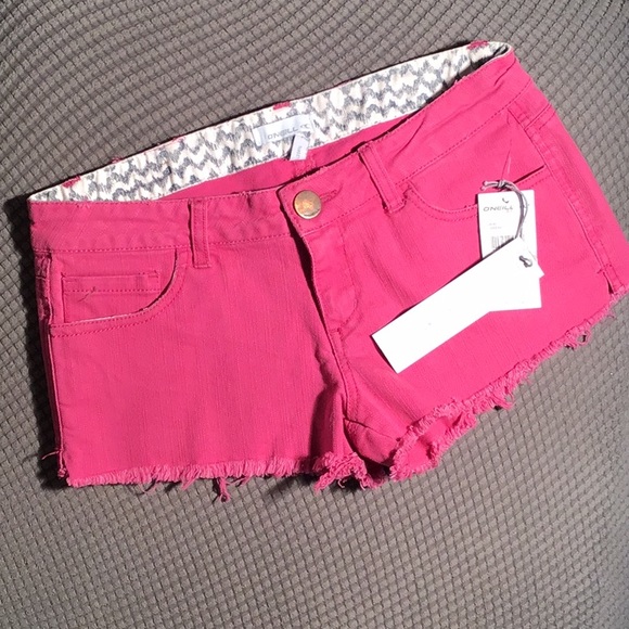 O’Neill distressed pink shorts new with tags 1 - Picture 1 of 5